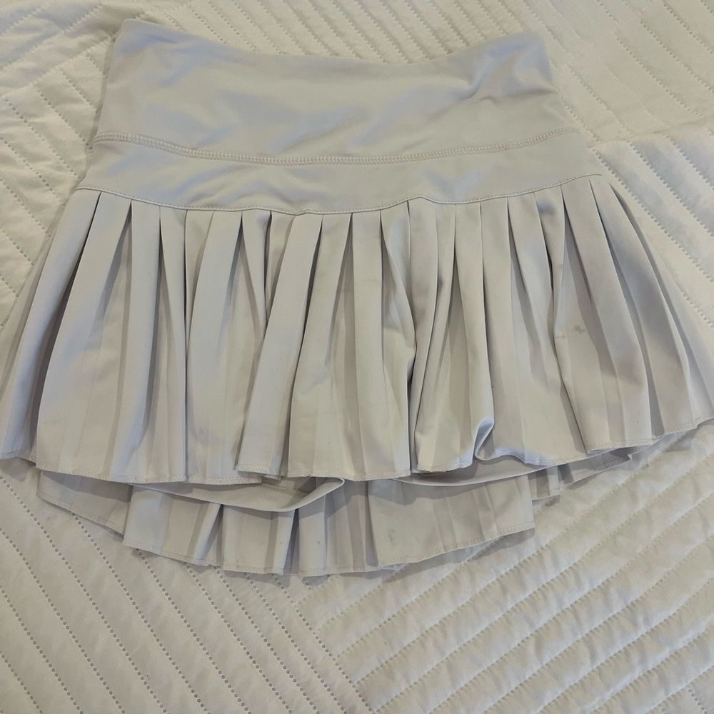 Pleated Tennis Skirt in White